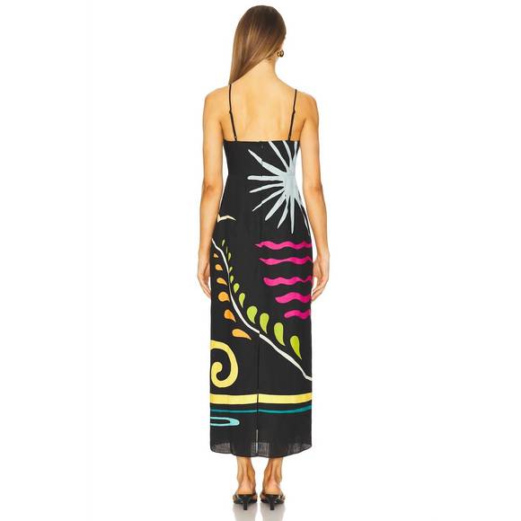 NEW CALA DE LA CRUZ women's paloma dress in malibu multi - Picture 3 of 3